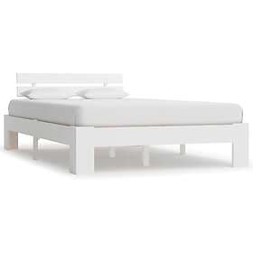 vidaXL Bed Frame vit massiv furu 140x200 cm 283157