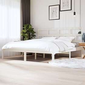 vidaXL Bed Frame vit massiv furu 200x200 cm 3101239