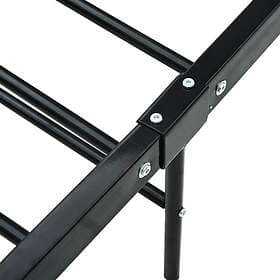 vidaXL Bed Frame svart metall 140x200 cm 286497