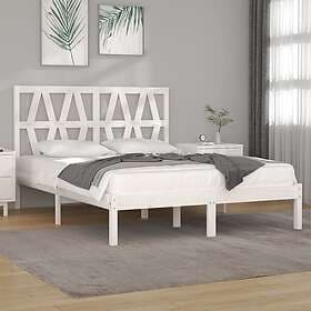 vidaXL Bed Frame vit massiv furu 120x200 cmmassiv 3103994