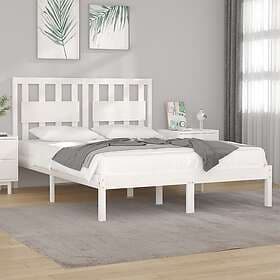vidaXL Bed Frame vit massiv furu 140x200 cm 3103934