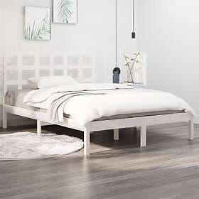 vidaXL Bed Frame vit massivt trä 120x200 cm 3105466