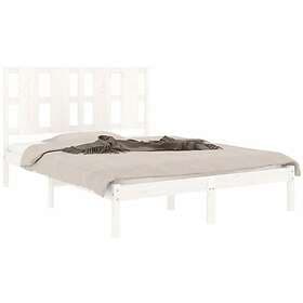 vidaXL Bed Frame vit massiv furu 140x200 cm 3105601
