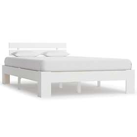 vidaXL Bed Frame vit massiv furu 120x200 cm 283156