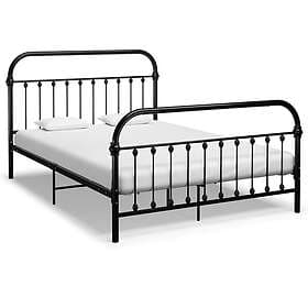 vidaXL Bed Frame svart metall 140x200 cm 284501