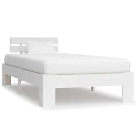 vidaXL Bed Frame vit massiv furu 100x200 cm 283155