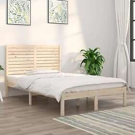 vidaXL Bed Frame massivt trä 120x190 cm liten dubbelsäng 3104578