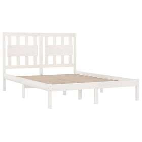 vidaXL Bed Frame vit massiv furu 120x200 cm 3103929