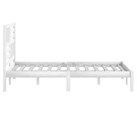 vidaXL Bed Frame vit massiv furu 140x200 cm 3101024