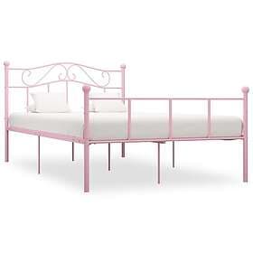 vidaXL Bed Frame rosa metall 120x200 cm 284539