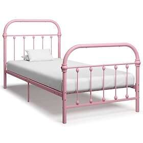 vidaXL Bed Frame rosa metall 90x200 cm 284510