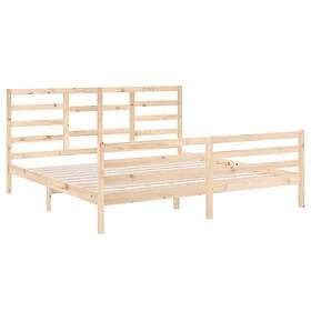 vidaXL Bed Frame massivt trä 200x200 cm 3105880