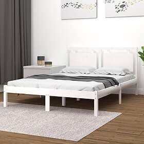 vidaXL Bed Frame white solid wood 200x200 cm