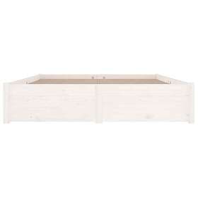 vidaXL Bed Frame med lådor vit 200x200 cm 3103534