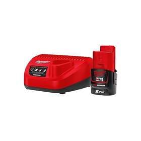 Milwaukee M12 NRG-201 Batteri-/Laddpaket 12V (2.0ah)