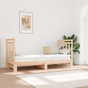 vidaXL Utdragbar dagbädd 2x(90x190) cm massiv furu 3124772