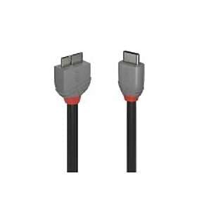 Lindy 36622 USB-kabel 2 m USB 3.2 Gen 1 (3.1 Gen 1) USB C Micro-USB B Sort