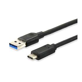 Equip 128345 USB-kabel 0.5 m USB 3.2 Gen 1 (3.1 Gen 1) USB C USB A Sort
