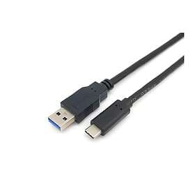 Equip 128344 USB-kabel 2 m USB 3.2 Gen 1 (3.1 Gen 1) USB A USB C Sort