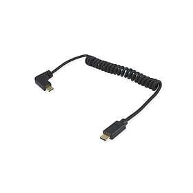 Equip USB Kabel 2.0 C -> C roll. St/St 1.00m schwarz