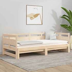 vidaXL Bäddsoffa massiv furu 2x(90x200) cm 820312