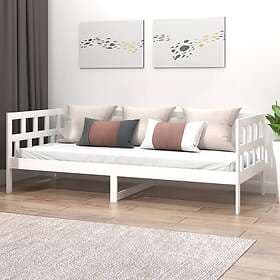 vidaXL Dagbädd vit massiv furu 90x190 cm 820218
