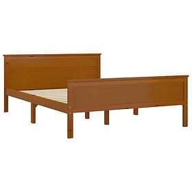 vidaXL Bed Frame honungsbrun massiv furu 160x200 cm 322192