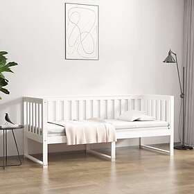 vidaXL Dagbädd vit 75x190 cm massivt furu 820892