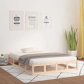 vidaXL Bed Frame 140x190 cm massivt trä 820841