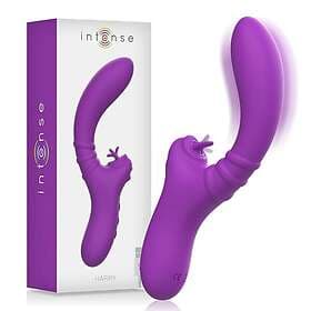 Purple INTENSE HARRY VIBRATOR FLEXIBLE WITH TONGUE