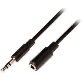 Nedis 3.5 mm Hane 3.5 mm Hona 3 m Svart