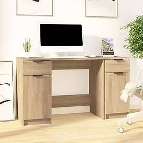 vidaXL Desk med hurts sonoma-ek konstruerat trä 3115910