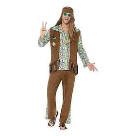 Smiffys 60-tals Hippie Dude Maskeraddräkt X-Large