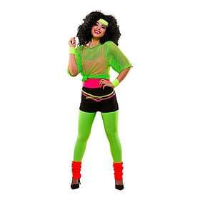 Wicked Costumes 80-tals Leggings Neongröna Medium/Large