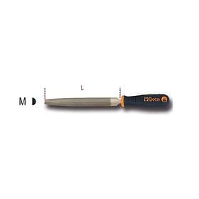 Beta Utensili 200 Mm Half Round File Half Soft Silver