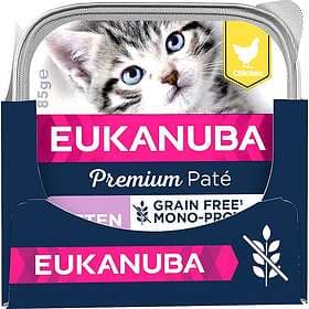 Eukanuba Grain Free Kitten Chicken Paté Mono Kattfoder 12 x 85g