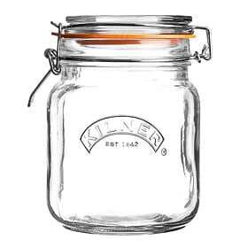 Kilner Clip Top Konserveringsburk Fyrkantig Bygellock 1l