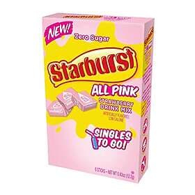 ZERO Starburst Sugar Singles To Go All Pink Strawberry