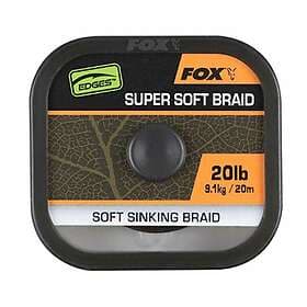 Fox International Naturals Soft Braid Hooklength 20 M Carpfishing Line Guld 20 L