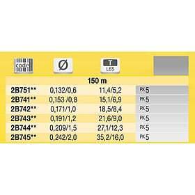 Tubertini Sf+sathin X8 150 M Braided Line Durchsichtig 0.191 mm