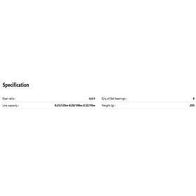 Mikado Multiplikator Jaws 151 Lh Baitcasting Reel Durchsichtig Ratio: 6.6:1