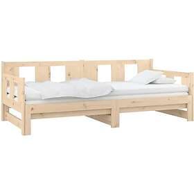vidaXL Bäddsoffa massiv furu 2x(90x200) cm 820282