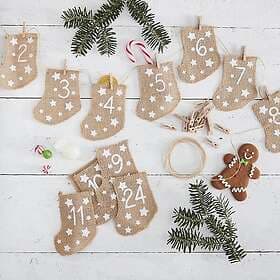 Ginger Ray DIY Jute Advent Calendar