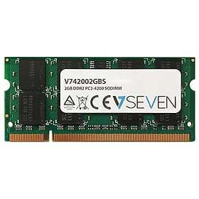 V7 42002GBS Notebook DDR2 SO-DIMM-minne 2 GB (533MHZ, CL5, PC2-4200, 200pin, 1.8