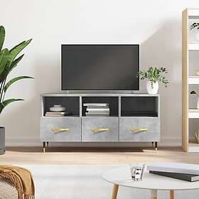 vidaXL TV Stand betonggrå 102x36x50 cm konstruerat trä 829016