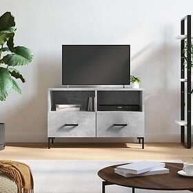 vidaXL TV Stand betonggrå 80x36x50 cm konstruerat trä 828976