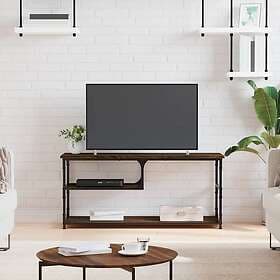 vidaXL TV Stand brun ek 103x38x46.5 cm konstruerat trä och stål 831827