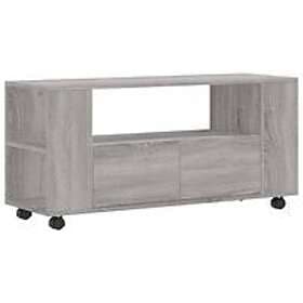 vidaXL TV Stand grå sonoma 102x34.5x43 cm konstruerat trä 833748