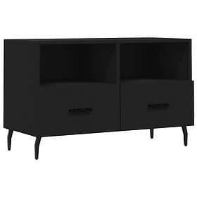 vidaXL TV Stand svart 80x36x50 cm konstruerat trä 828989