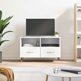 vidaXL TV Stand vit 80x36x50 cm konstruerat trä 828948